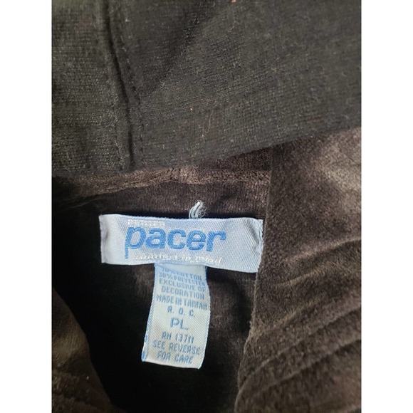 Pacer Jacket Womens Large PL Black Hooded Fleece-Lined Cotton Pockets Full-Zip - Picture 5 of 12